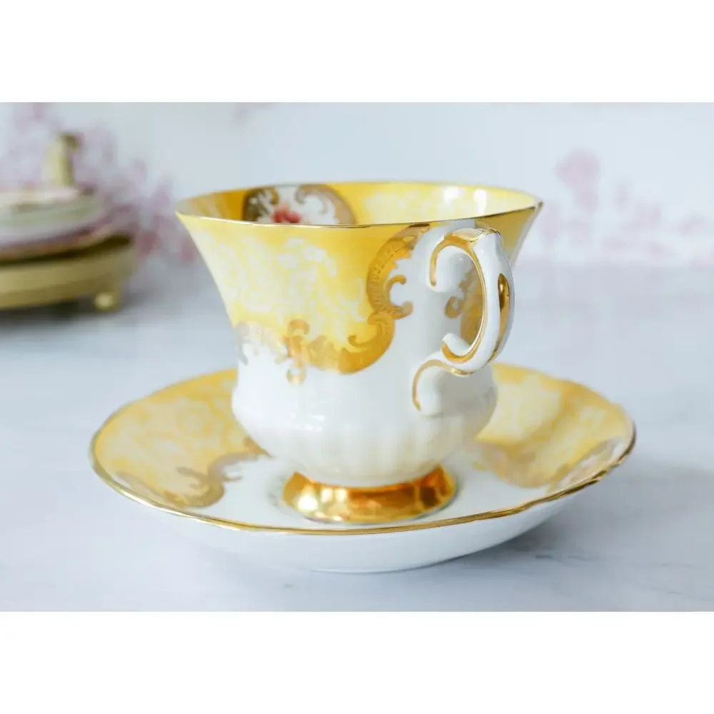 VTG 1960s Paragon Trenton Floral Teacup Set English Countryside Cottage Regency